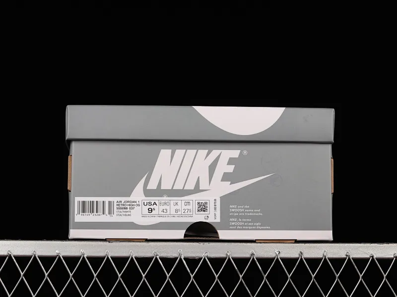 All categories Air Jordan Jordan series basketball shoes Air Jordan 1 High foreign trade version Air Jordan 1 High OG "Stealth" AJ1 Joe 1 white gray 555088-037